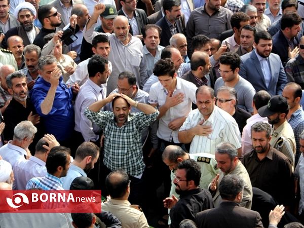 تشییع پیکر جان‌باختگان گیلانی فاجعه منا در رشت