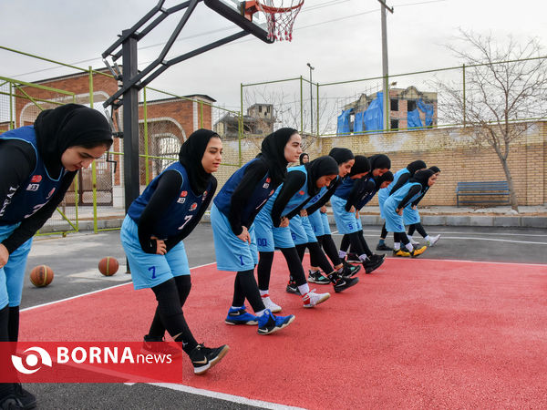 تمرینات تیم بسکتبال اکسیژن اراک