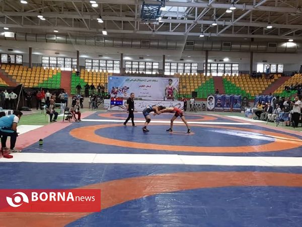 برگزاری مسابقات کشتی آزاد نونهالان کشور در الیگودرز