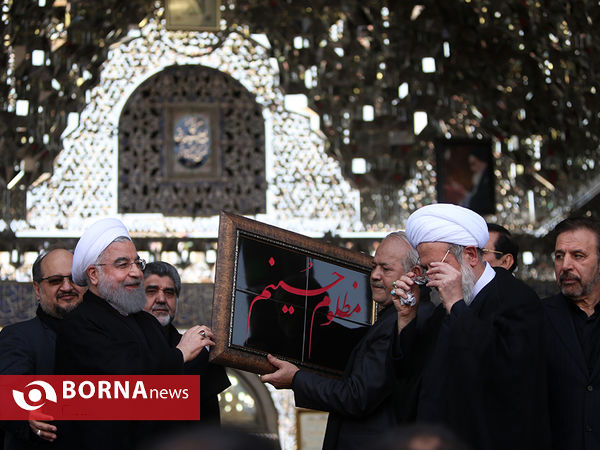 عزاداری روز عاشورا با حضور رییس جمهوری در حرم عبدالعظیم حسنی(ع)