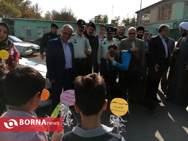 حضور کودکان مهدها در فرماندهی ناجا شهرستان ملارد