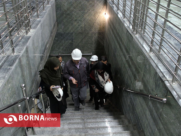 بازدید اعضای شورای شهر از خط ۶ مترو تهران