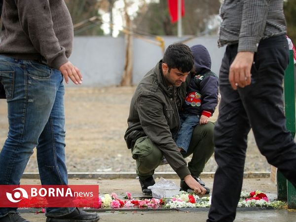 مراسم چهلمین روز درگذشت شهدای آتش نشان