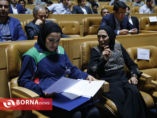 در حاشیه دیدار صمیمی ریاست جمهور با ورزشکاران
