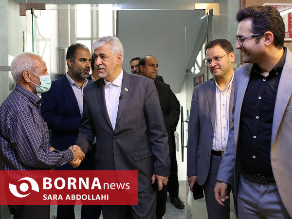 حضور حمید سجادی وزیر ورزش در خبرگزاری برنا