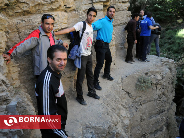 در مسیر ارنگه جاده چالوس با خبرنگاران غرب تهران