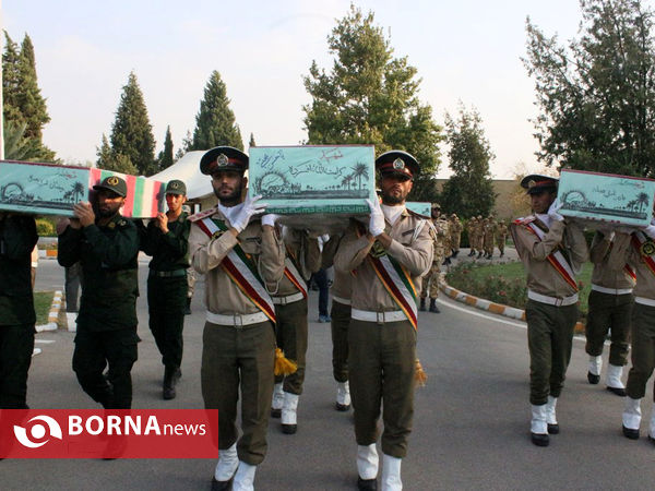 استقبال از شهدای گمنام در فرودگاه شیراز