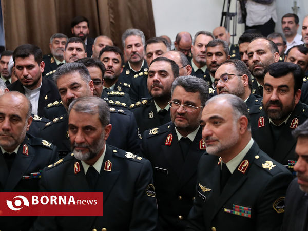 دیدار فرماندهان نیروی انتظامی با رهبر معظم انقلاب اسلامی