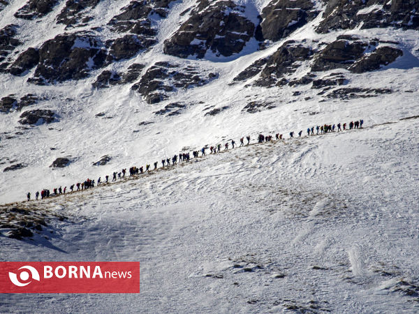 صعود زمستانی کوهنوردان استان مرکزی
