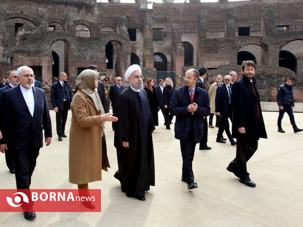 بازدید رییس جمهوری از مجموعه باستانی «کولوسئوم»