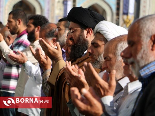 نماز عید قربان در حرم مطهر رضوی