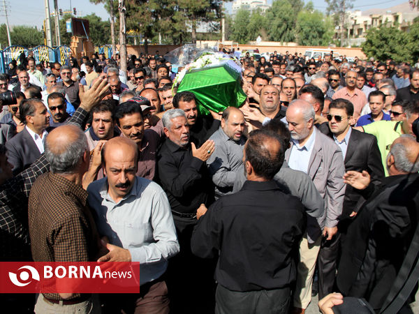 تشییع و تدفین پیکر دوچرخه سوار جانباز بهمن گلبارنژاد در شیراز