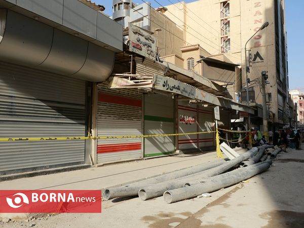 تعطیلی خیابان امیری 15 روز پس از حادثه متروپل