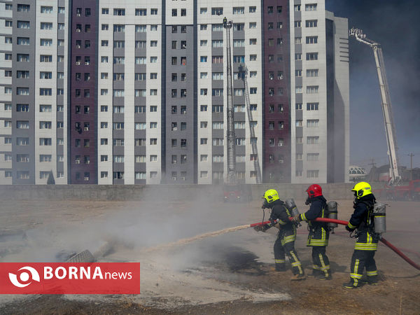 مانور بزرگ امداد و نجات نیروهای آتش نشان