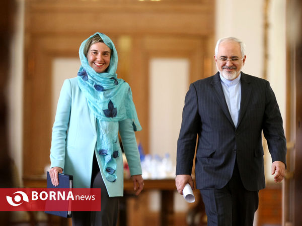 دیدار محمد جواد ظریف و فدریکا موگرینی