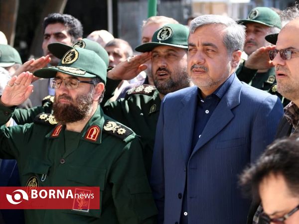 افتتاح گلزار شهدای گمنام  لاهیجان با حضور سردار باقر زاده