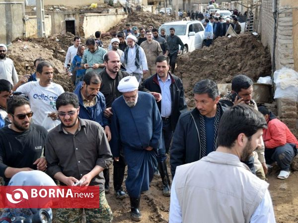 بازدیدتولیت آستان قدس رضوی از مناطق سیل زده پلدختر