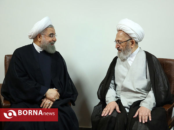 دیدار رئیس جمهور با مراجع در قم