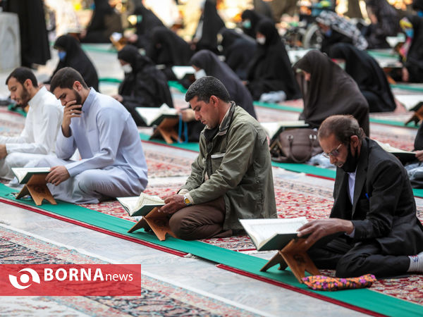 ترتیل خوانی قرآن کریم در حرم مطهر رضوی
