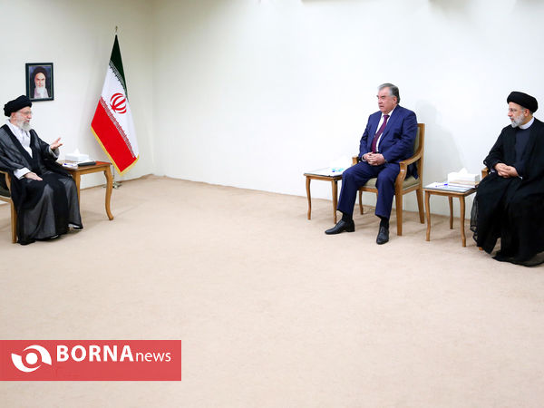 دیدار رئیس‌جمهور تاجیکستان با رهبر انقلاب