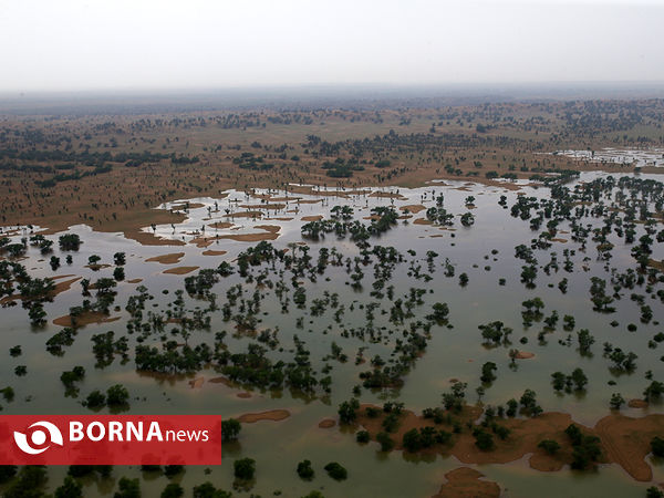 تصاویر هوایی از سیل در خوستان