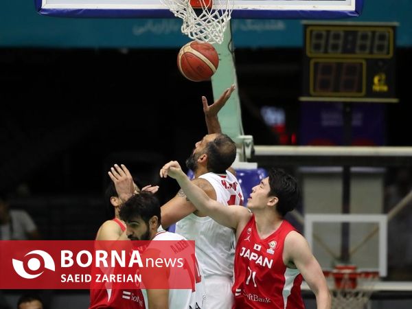 دیدار تیم های بسکتبال ایران - ژاپن