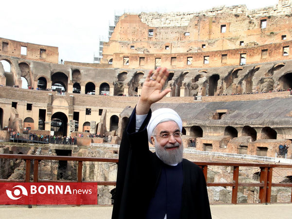 بازدید رییس جمهوری از مجموعه باستانی «کولوسئوم»