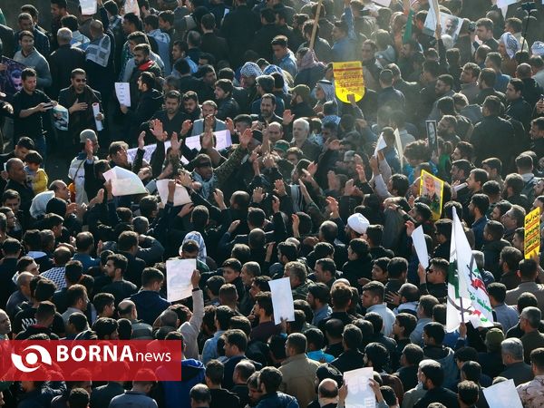 تشییع پیکر مطهر سردار سلیمانی و ابومهدی المهندس در اهواز(2)