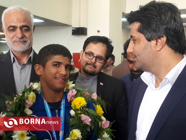 استقبال از امید آرامی کشتی گیر قهرمان آسیا