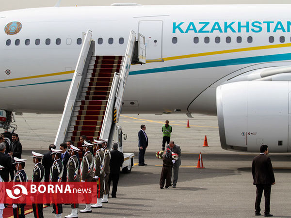 ورود رئیس جمهور قزاقستان به ایران