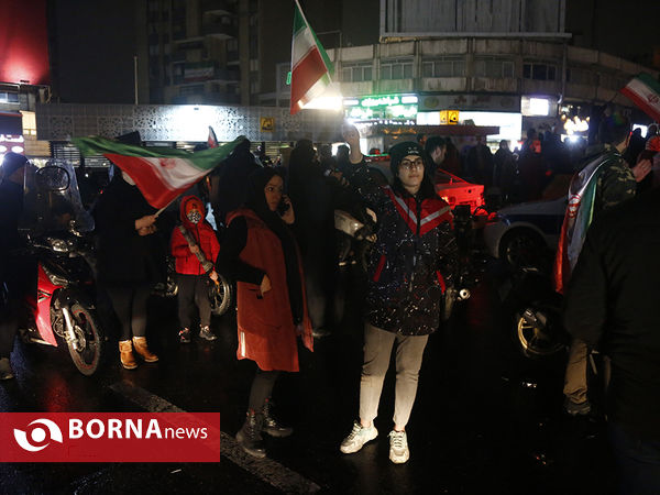 شادی مردم پس از راهیابی تیم فوتبال ایران به جام جهانی
