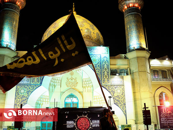 عزاداری شب عاشورا در میدان فلسطین