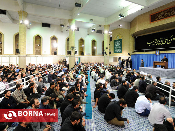 مراسم سوگواری امام علی (ع) درحضور رهبر معظم انقلاب