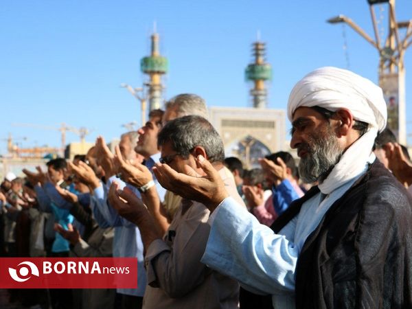 نماز عید قربان در حرم مطهر رضوی