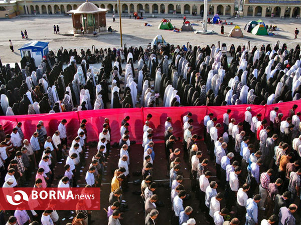 نماز عید سعید فطر در صحن امامزاده علی صالح (ع)