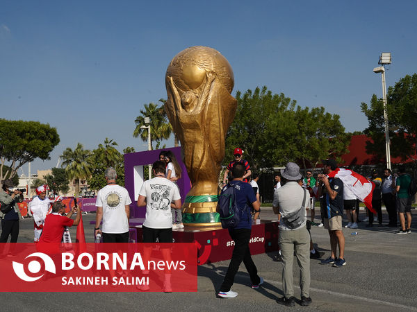 ورزشگاه خلیفه قطر در آستانه دیدار ایران - انگلیس
