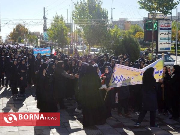 راهپیمایی 13 آبان در شهرستان پردیس