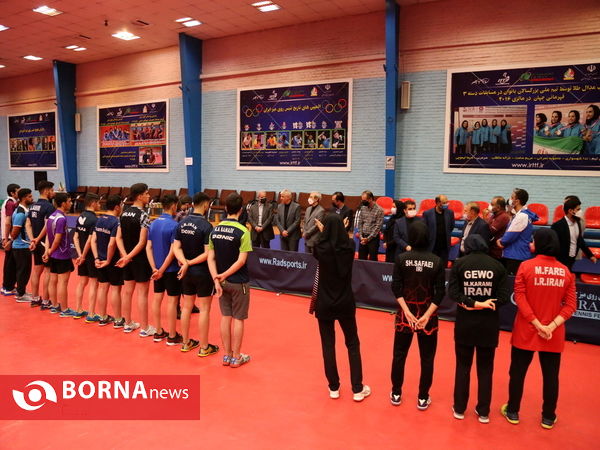 بازدید وزیر ورزش و جوانان از اردوی تیم ملی تنیس روی میز