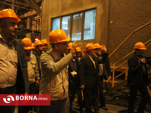 بازدید وزیر ورزش و جوانان از شرکت فولاد مبارکه