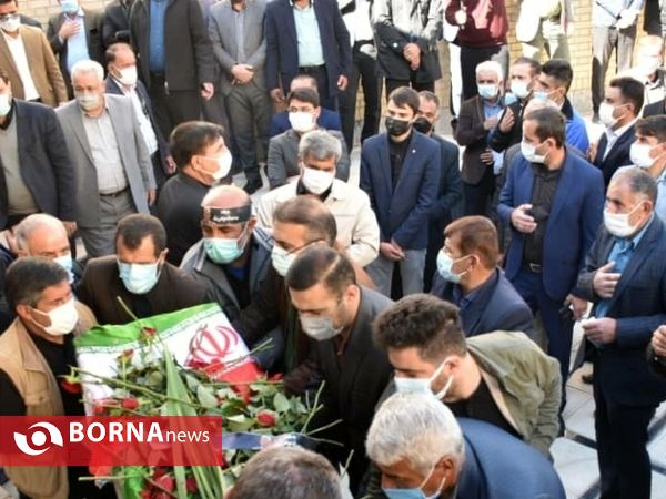 مراسم استقبال از پیکر معلم و خبرنگار فرهیخته کهگیلویه و بویراحمدی در یاسوج