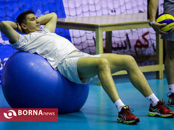 آخرین تمرین تیم ملی والیبال قبل از مسابقات جام جهانی