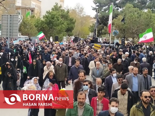 راهیمایی روز قدس در همدان