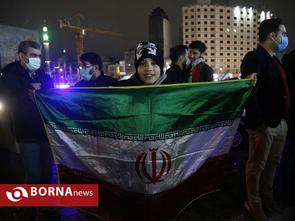 شادی مردم پس از راهیابی تیم فوتبال ایران به جام جهانی