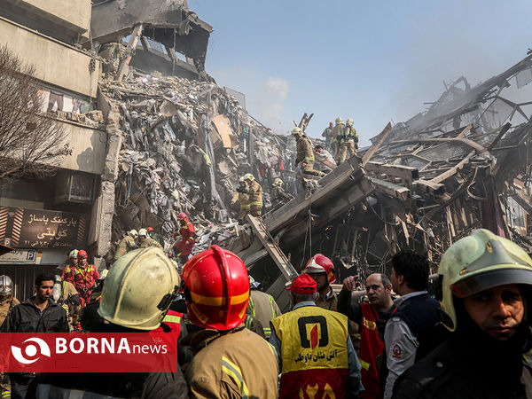 آتش سوزی و فروریختن ساختمان پلاسکو-4