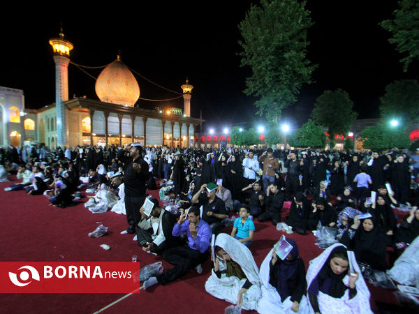 احیای شب قدر بیست و یکم ماه رمضان و سالروز شهادت امام علی(ع) در حرم مطهر شاهچراغ(ع) شیراز