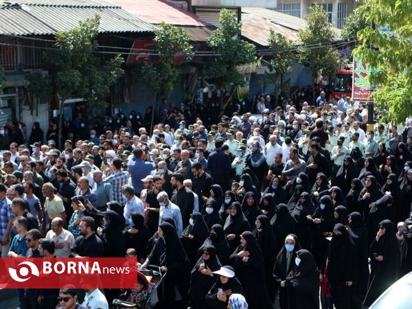 مراسم تشییع پیکر" شهید مهدی کامور "در آستانه اشرفیه