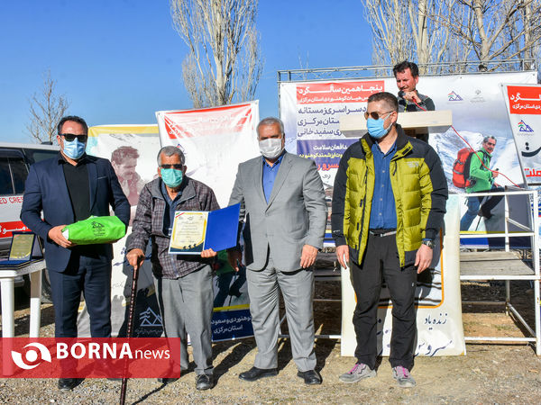 صعود زمستانی کوهنوردان استان مرکزی