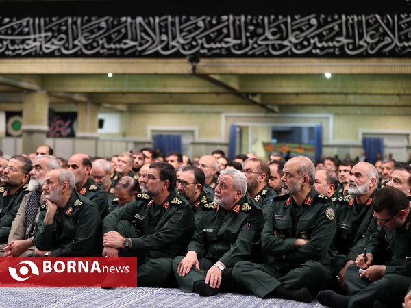 دیدار مجمع عالی فرماندهان سپاه با فرمانده کل قوا