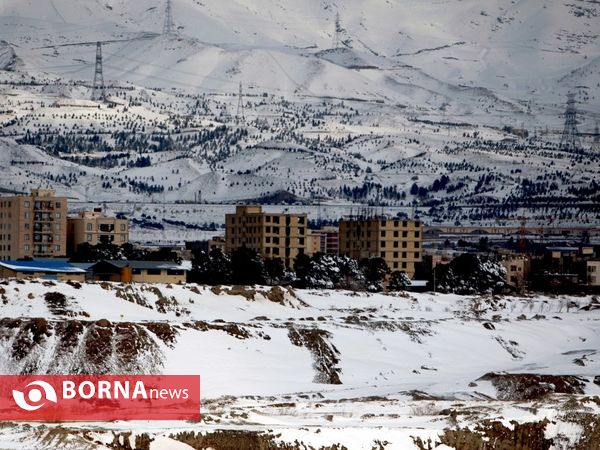 برف در غرب تهران