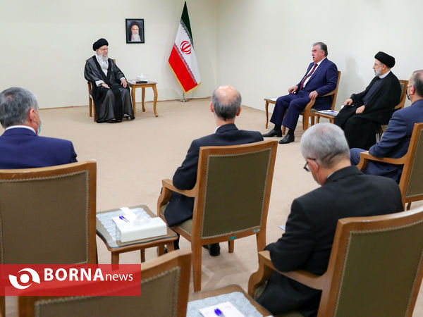دیدار رئیس‌جمهور تاجیکستان با رهبر انقلاب
